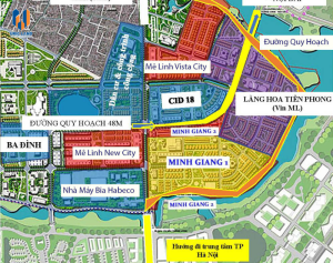 Vị Trí Dự Án Mê Linh Vista City